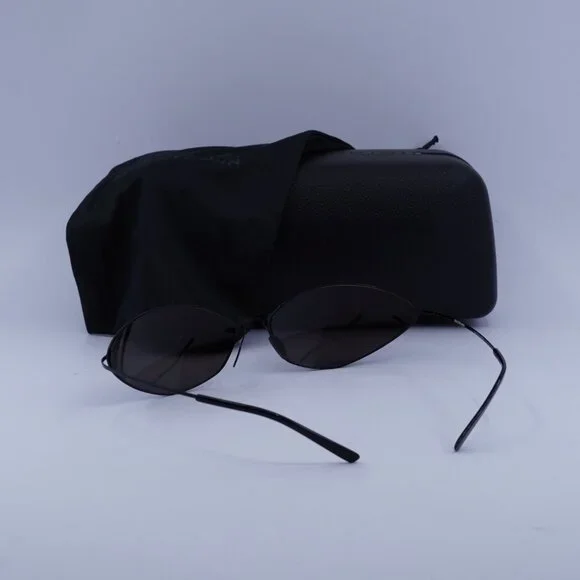 Balenciaga BB0350S 001 Cat Eye Sunglasses - Black/Grey display picture 1